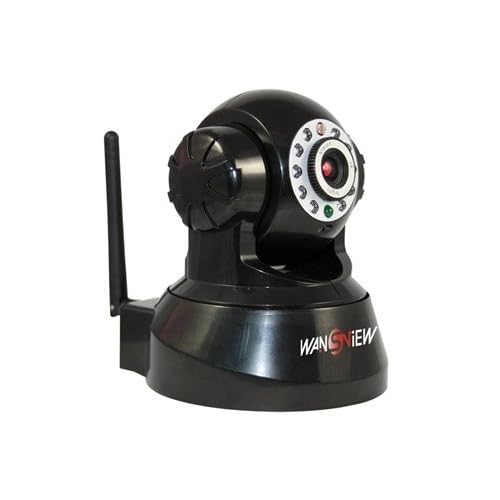 Wireless IP Pan/Tilt/ Night Vision Internet Surveillance Camera Built-in Microphone With Phone remote monitoring support(Black)