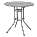 Gabbana Mesh Metal Bistro Table Silver – 28"