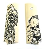 Hogue Scrimshaw 1911 Grips Grim Reaper