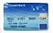 Credit Card 4gb Usb Memory 2.0 Flash Drive Stick Light Blue