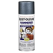 Rust-Oleum 7219830 Hammered Metal Finish Spray, Verde Green, 12-Ounce
