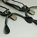 Blue Woven Nylon mens Suspenders Clip-end Brace With Y-Back genuine Leather SP1017