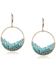 Dana Kellin Bubbly, Blue Turquois, Jade and Freshwater Pearl Mosaic Earrings