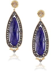 Sara Weinstock "Chandelier" Large Lapis Victorian Drop Earrings