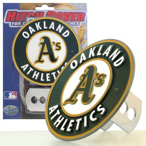 MLB Hitch Cover Oakland Athletics Hardware Included Enameled On Durable Rust-Proof Zinc