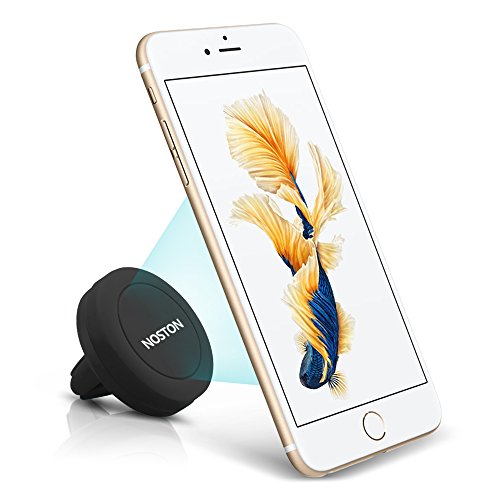 Car Mount, Noston Universal Air Vent Magnetic Car Mount Holder, Magnetic Cell Phone Mount, for iPhone 6 (4.7)/ iPhone 6 Plus (5.5)/ iPhone 6s/ 5s/ 5c/, Samsung Galaxy S6/S6 Edge/S5/S4 Note 4/3(Black)