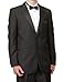 New Mens 2 Button Black Tuxedo Suit - Includes Jacket and Pants