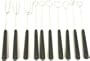 Paderno World Cuisine Set of 10 Inch Chocolate Dipping Forks Made of Steel and Plastic