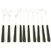 Paderno World Cuisine Set of 10 Inch Chocolate Dipping Forks Made of Steel and Plastic