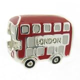 Truth Sterling Silver Red Enamel London Bus Charm
