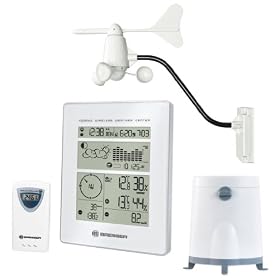 Bresser - WeatherCenter - Station m�t�o - Station m�t�o sans fil avec sonde ext�rieure Thermo/Hygro - An�mom�tre / pluviom�tre