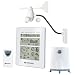 BRESSER Wetterstation WeatherCenter - Wetterstation mit funkgesteuertem Thermo/Hygro-Au�ensender, Windmesser und Regenmesser