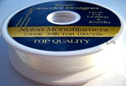 Beading Cord, 30 Pound Test, Filament