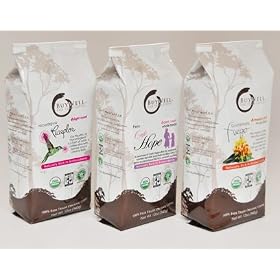 Buywell 100% Fair Trade, Organic Single Origin Sampler: Peru, Guatemala, Sumatra Canopy, 12-ounce Bags (Pack of 3) Whole Bean