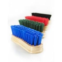 Horze Wooden Handle Face Brush - Blue
