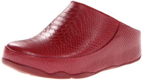 FitFlop Women's Gogh Moc Snake Moc,Red,5 M US