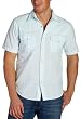 Vintage Red Young Men's Snap Front Embroidered Yoke Short Sleeve Shirt