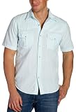 Vintage Red Young Men's Snap Front Embroidered Yoke Short Sleeve Shirt