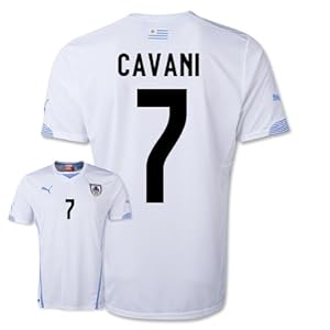 2014-15 Uruguay World Cup Away Shirt (Cavani 7)