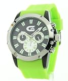 Croton ChronoGraph 3 Eye Sharp Green Rubber Watch CX328023SSGR