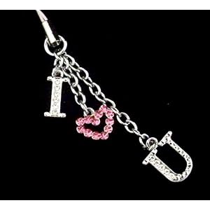 Russ Berrie Bijoux I Love You Mobile Phone Charm 905