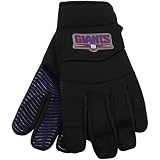 NFL McArthur New York Giants Black Deluxe Utility Work Gloves