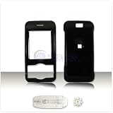 Solid Black Case Cover For LG VX-85500 Chocolate 2 w/ optional Clip Cell Phone SNAP-ON