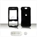 Solid Black Case Cover For LG VX-85500 Chocolate 2 w/ optional Clip Cell Phone SNAP-ON