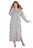 Jessica London Plus Size Tag-free cotton long sleepshirt Dreams & Co
