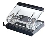 Produkt-Bild: Wedo 0601001 Acryl Locher Exklusiv glasklar.schwarz mit Anlegeschiene