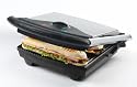 hochwertiger Edelstahl-Kontaktgrill / Panini-Maker mit leistungsstarken 2000 Watt