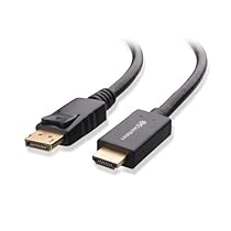 Cable Matters Gold Plated DisplayPort to HDTV Cable 6 Feet
