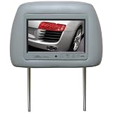 BOSS 7HRG 7-Inch Widescreen TFT Monitor One Universal Headrest with Pre-Installed (Grey)
