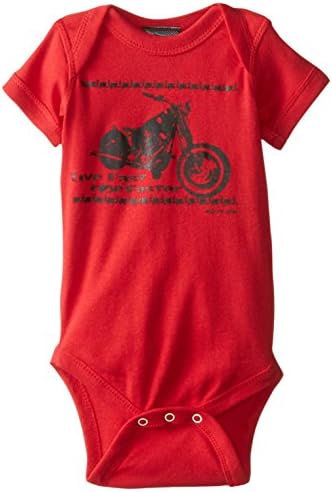 Micro Me Ride Faster "Yo Baby" One Piece, Red, 18 Months