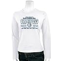 Connecticut Huskies (UConn) Ladies White 2009 NCAA Women's Basketball National Champions 6-Time Champs Long Sleeve T-shirt