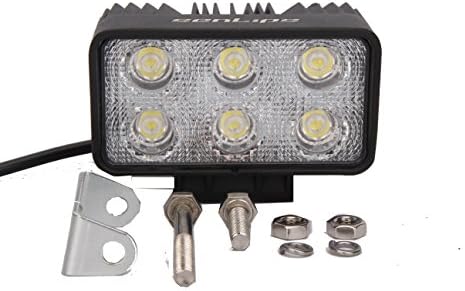 senlips light bar 2x18w Led Work Light Flood Beam 4x4 Truck SUV Ute 4wd Atv Pack of 2