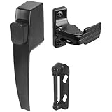Prime-Line Products K 5007 Push Button Screen/Storm Door Latch Set, Black