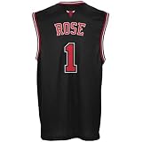 Derrick Rose Jersey: adidas Black Replica #1 Chicago Bulls Jersey