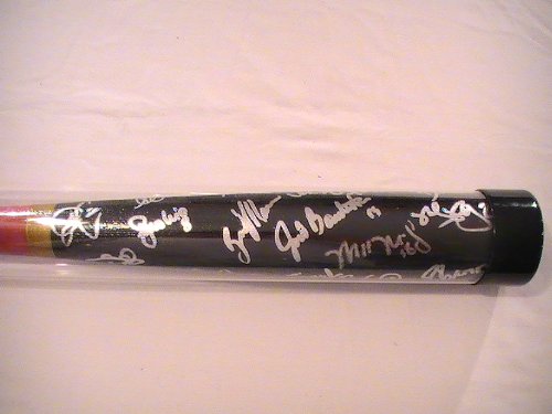 2010 Toronto Blue Jays Team Signed Autographed Baseball Bat Coa Jose Bautista,vernon Wells