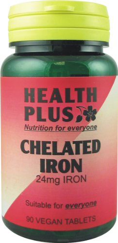 Health Plus Chelated Iron 24mg Mineral Supplement