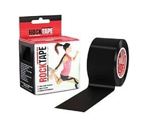 Rocktape Kinesiology Tape for Athletes - 2 Inch x 16.4 Feet (Black)