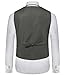 Hanayome Men's Double-Breasted Leisure Business Suit Dress Vest Waistcoat VS02