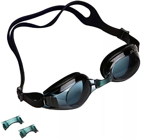 Binspire Swimming Goggle No Leaking Swim Goggle Anti Fog Swim Goggles With Delicate Protection Case for Adult Men Women Youth Kids Child (Black)