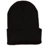 12 Long Beanies Wholesale- Black