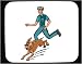 Mouse Pad with familiaris, domestic, policeman, service, run, dog, officer, dogs, canis, police