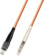 10M Multimode Simplex Fiber Optic Cable (50/125) - FC to LC