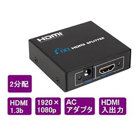 1����2�o�� �Ή� HDMI���z�� �X�v���b�^�[