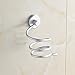 Tenworld Hair Dryer Rack Space Aluminum Bathroom Wall Holder Shelf Storage (B)