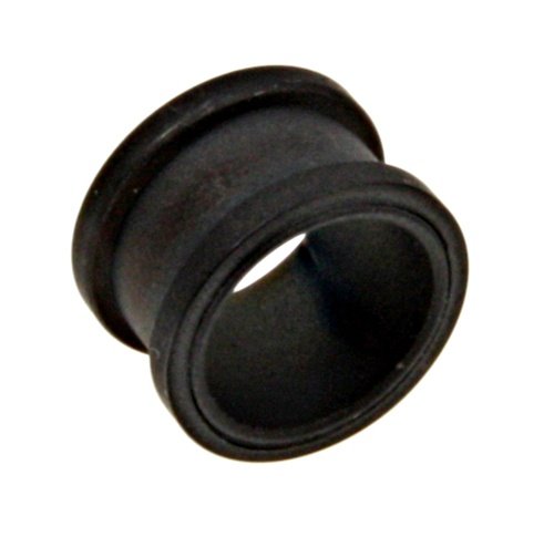 Childrens Toyshop  Jewelry : FLESH TUNNEL MATTE FINISH PLAIN BLACK PLUG 0g - Sold Individually