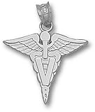 Veterinarian Caduceus Pendant - Sterling Silver Jewelry